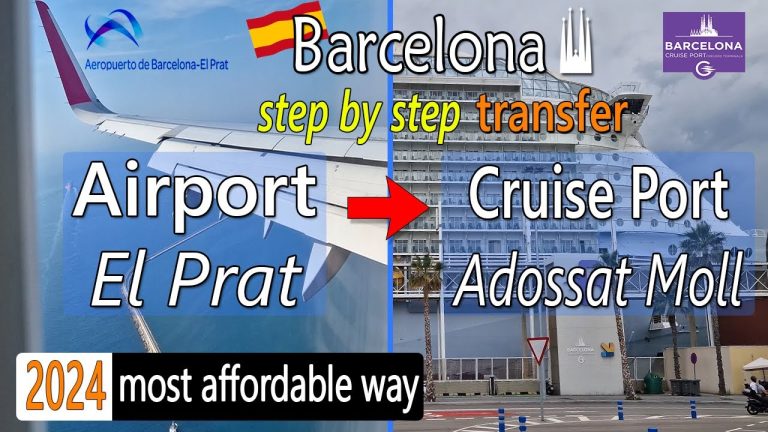 El Prat Airport #Barcelona to Cruise Terminal | the affordable way #cruise #cruisetravelvideos